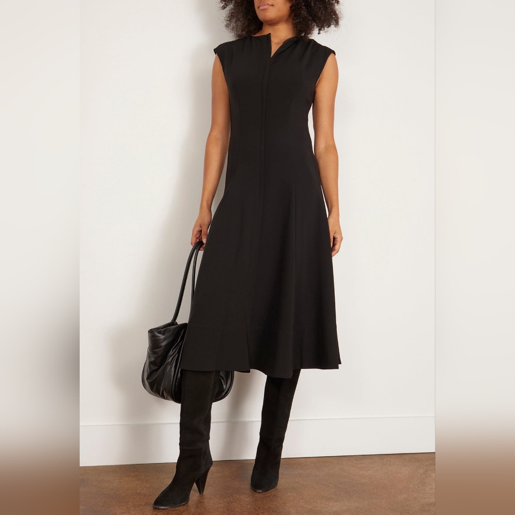 Proenza Schouler Chantal Dress Matte Viscose Crepe Dress